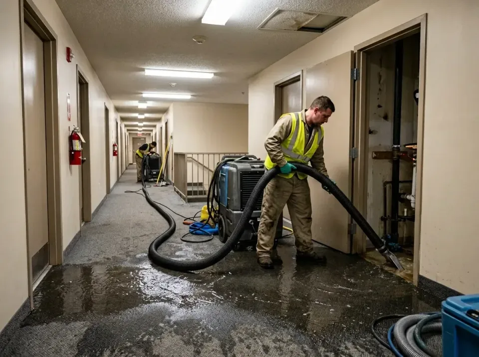 multi-unit-apartment-hallway-f-005 — frequently asked questions, Emergency Burst Pipe Water Extraction & Removal in Corneliu…